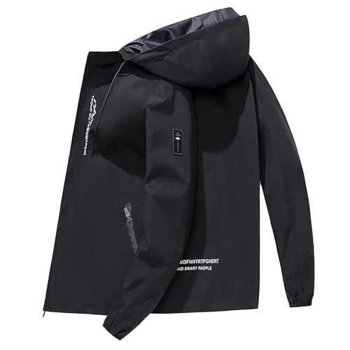 Inverno homens inverno casaco interior exterior grosso para usar casaco branco frio, Preto, Médio