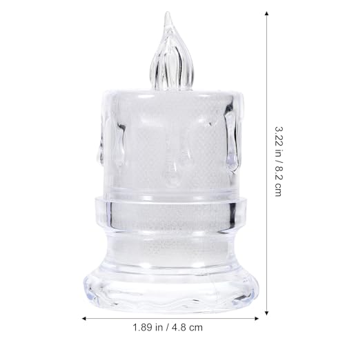 Bougies à piles sans flamme avec base pour éviter les risques de feu - 2