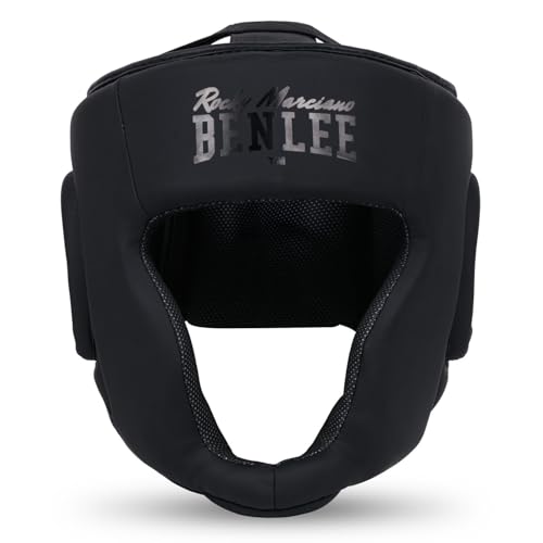 BENLEE Rocky Marciano Unisex - Adulto Black Label Caesar Artificial Leather Head Guard, S/M