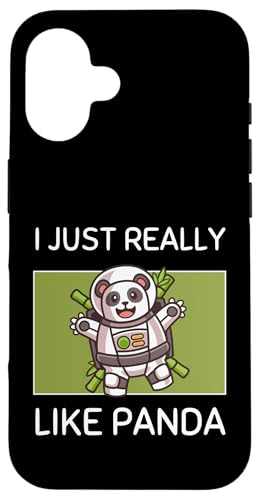Lindo Panda Kawaii me Gusta Mucho el Astronauta Carcasa para iPhone 16