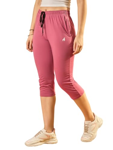 Image of Modeve Women Solid Cotton Blend Capri for summer|| Summer Wear