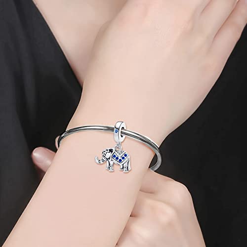 Cute Cat Elephant Butterfly Pawprint Mama Bear Charm Animal Pet Bead for European Bracelets4