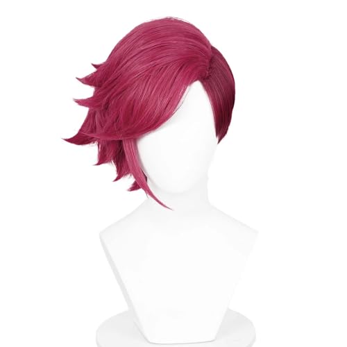 NiceLisa Perruque courte violet VI Cosplay Jeu Anime Jeu de