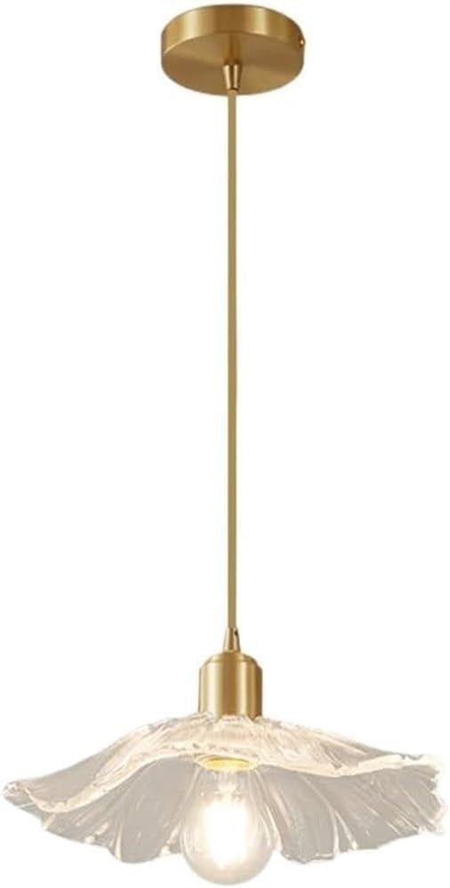 Suspension E27 en verre de cuivre luminaire suspendu scandinave pour bar et entrée de maison