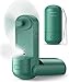 HonHey 3 in 1 Mini Ventilator, USB Ventilator leise mit Befeuchter, Akku Ventilator Klein Handventilator, Faltbarer Kleiner Ventilator, USB-Ventilatoren Fan für Frauen Kinder Mädchen Reisen Büro(Grün)