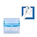 MICROLIT - Micropipette Pipette Tips, Low-Retention and Clean-Release Hydrophobic Transfer Pipette Tips, Universal Fit Nonpyrogenic 1000 ul Plastic Pipette Tips, 480-Count, 1 Pack of 5 Racks