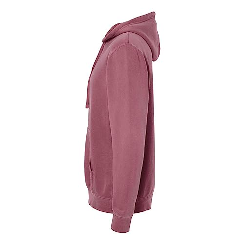 Independent Trading B22176854 Heavyweight Pigment-Dyed Hooded Sweatshirt, Pigment Maroon - Medium3