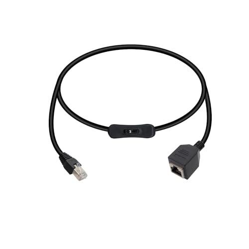 Cable de red Patch RJ45 Cat5e 50 cm con interruptor miniatura 1