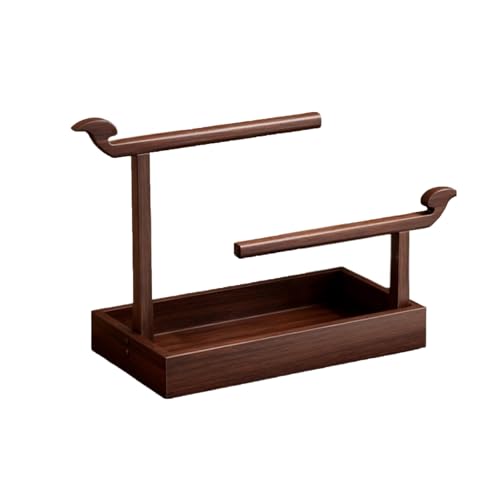 Stendipasta in legno in stile cinese, robusto, grande capacità, con stalla e supporto per asciugare la pasta (marrone)