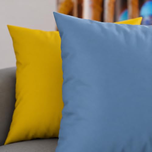Petti Artigiani Italiani - 1 Paar Kissenbezüge 65 x 65 cm aus Mikrofaser, Dekokissen für Schlafzimmer, Sofa, Set mit 2 Kissenbezügen… – Ansicht 3