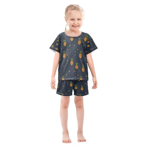 senya Short Sleeve Pajamas Sets Summer Cotton Sleepwear Mini Pineapple3
