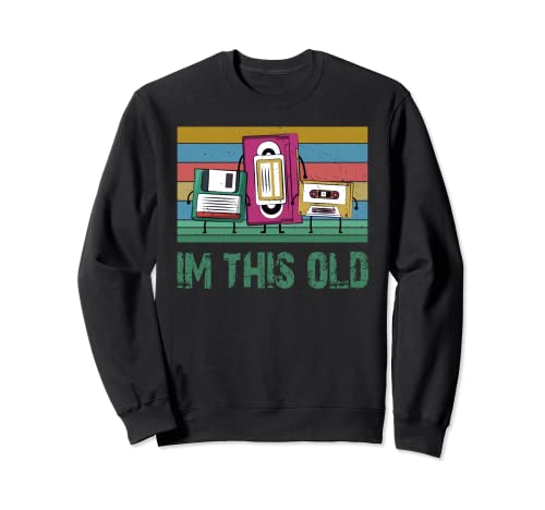 Regalos de cumpleaños de los 90s Technology Geek Nerd Im This Old Sudadera