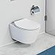SCHÜTTE WC-Sitz SLIM mit Absenkautomatik und Schnellverschluss aus Duroplast, Toilettendeckel mit 175kg Belastbarkeit, Toilettensitz mit Brille, Klodeckel für WC, Klobrille Weiß