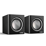 Hama Sonic Mobil 185 - Altavoces para portátil, Color Negro y Plateado
