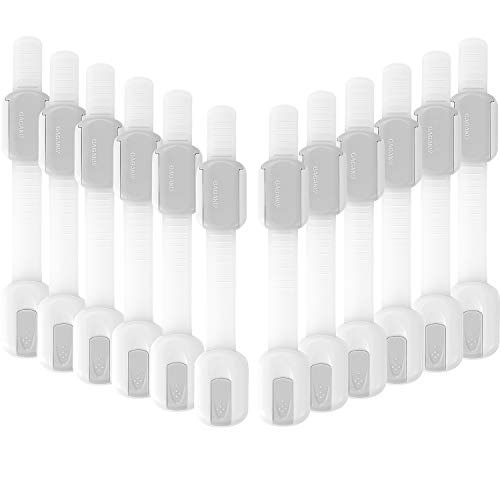 GAGAKU 12 Pack Cerradura Seguridad para Bebés Cierre de Seguridad para Armarios y Cajones sin Necesidad de Taladrar Cover