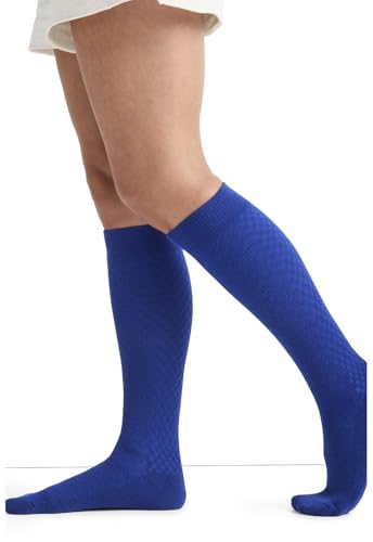 Image of Cherokee Women's Compression Socks, 10-15 mmHg, Knee High, 4-Pair Pack, Soft Fit, Regular & Wide Calf - TRUESUPPORT