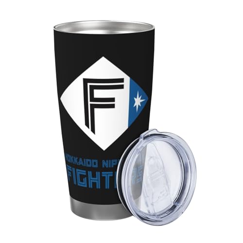 マグカップ 北海道日本ハムファイターズ コーヒーカップ コンビニカップ 保冷 保温 タンブラー ステンレス製 大容量 真空断熱マグ 蓋付き 持ち運び 直接ドリップ 車用 600ml Straw Three-piece Set