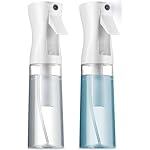 2 Pack Continuous Spray Bottles - Ultra Fine Mist Sprayer | Water Spray Bottle For Hair Mister Spray Bottle | Hair Spray Bottles For Hairstyling, Cleaning, Salons - 2pk 6.8 OZ / 200 ML