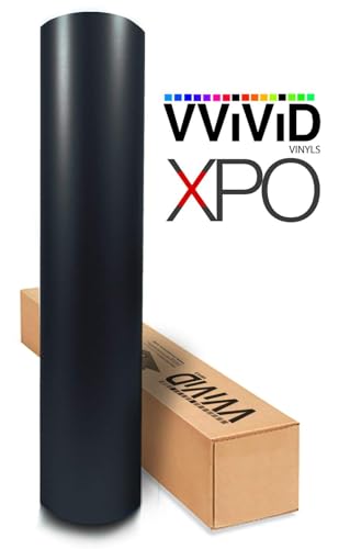 Image of Satin Flat Matte Stealth Jet Black 5ft Vinyl Wrap Roll with Air Release Technology (5ft x 1ft)