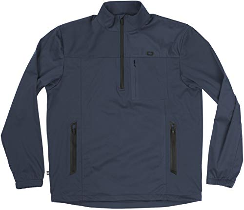OGIO All Elements Stretch 1/4-zip Jacket, Navy, Large