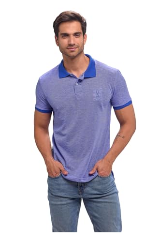 La Mejor Selección de Polo Sport favoritos de las personas. 46 Alfani - Playera Polo Sport para Hombre Manga Corta, Suave, Comoda y Transpirable-Indigo-XG