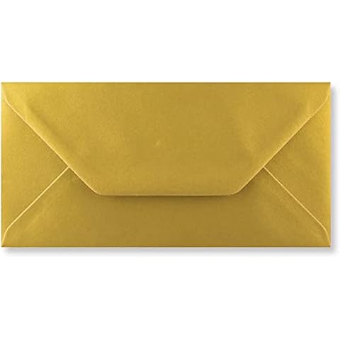 Craft21 DL Metallic Gold Envelopes Pack of 15 Cover
