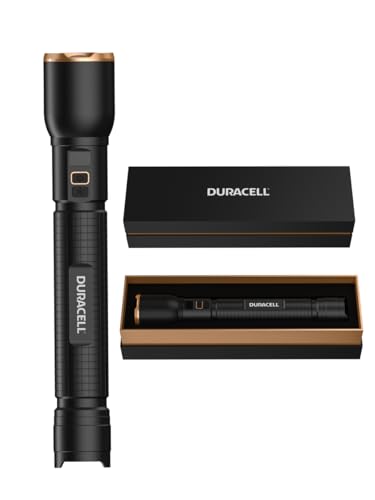 Duracell LED Taschenlampe DF3000R Pro – 3000 Lumen, fokussierbar, 160m Leuchtweite, USB-C wiederaufladbar, 21700 Li-Ion Akku, verschiedene...