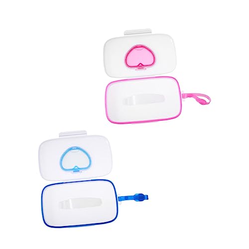 Boîte à lingettes garçon fille en plastique PP portable avec sangle