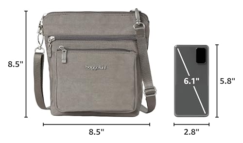 Image of Baggallini Modern Pocket Crossbody Bag for Women, 8.5 inchx8.5 inch Handbag Purse with RFID, Lightweight Water-Resistant