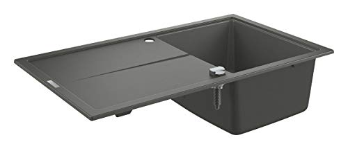 Preisvergleich Produktbild GROHE K400 / Kompositspüle mit Abtropffläche / granit grau / 31640AT0