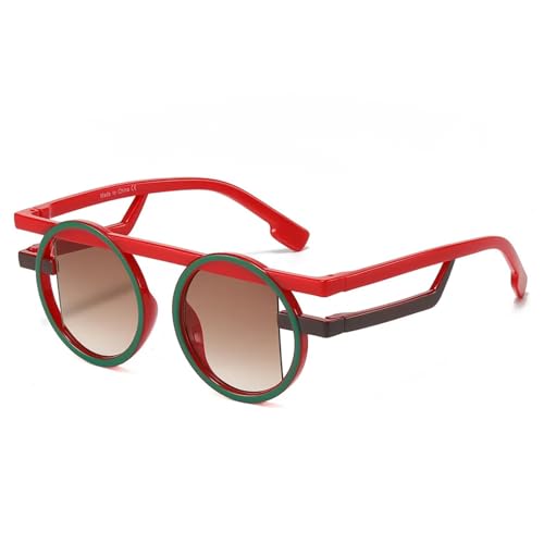 Lunettes de soleil rondes rétro femme verres dégradés protection UV400 tendance