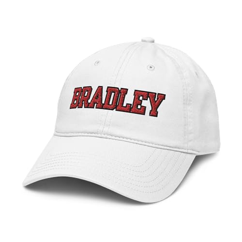 Gorra de Béisbol Blanca Ajustable Bradley Braves miniatura 1