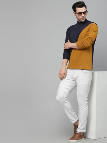 Image of Style Quotient Mens Grey Solid Sweaters