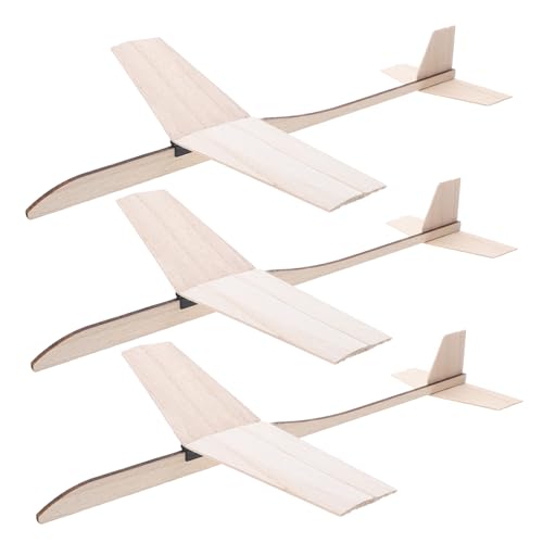 ledmomo 3個 ファミリー クラフト おもちゃ 飛行機 ビルディング キット グライダー 用 モデル グライダー 飛行機 モデル キット 用 飛