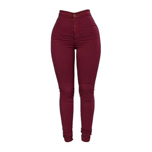 Classic High Rise Skinny Jeans for Women Slim Fit Stretch Butt Lifting Denim Pants Fashion Pencil Jean