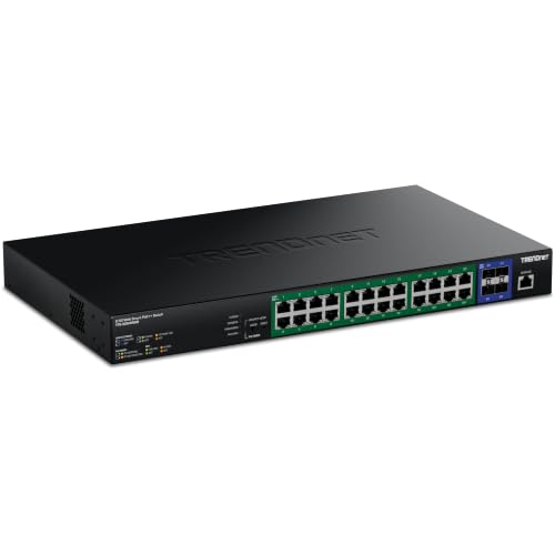 Image of TRENDnet 28-Port 2.5G PoE++ Web Smart Switch,TPE-3284WSB