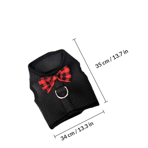 GANAZONO Atmungsaktives Hundegeschirr Satz aus Nylon für Kleine Haustiere mit Bequemem Brustgurt und Verstellbarem Modischem Design für Outdoor Ausflüge – Bild 3