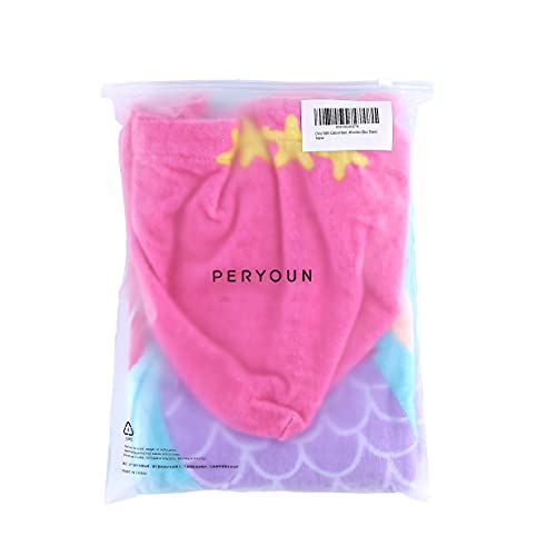 Peryoun Child 100% Cotton Hooded Towel 24 X 48 Inches (Mermaid) #TOP7
