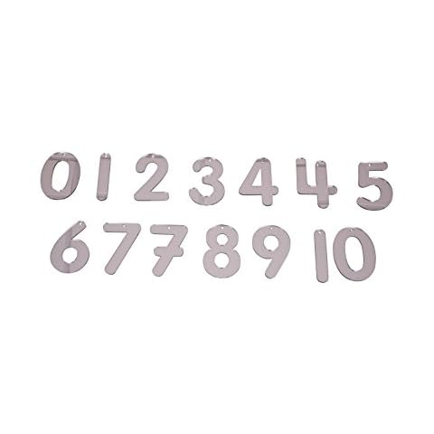 TickiT 72401 Mirror Number, Small, 70 mm Diameter (Pack of 14) Cover