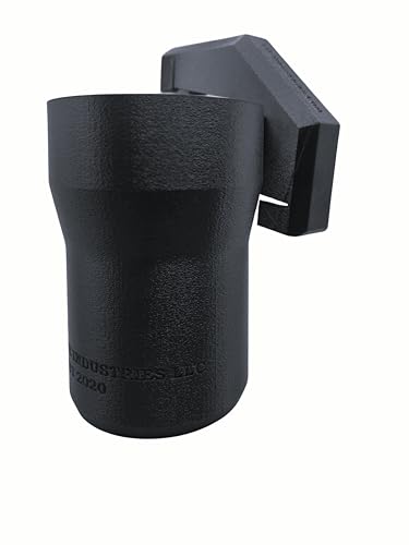 Cup Holder, Heavy-Duty Plastic Mount, Fits 40oz Tumblers w/handle, Bottles, Clip-On Drink Holder Compatible with GCI Freestyle Rocker (Black)