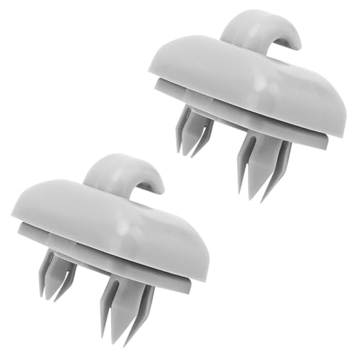 2 Stück Sonnenblende Clip,Sonnenblende Halterung Haken für Audi A1 A3 A4 A5 Q3 Q5 A7 B6 B7 B8 S4 S5,Auto-Sonnenblendenhalterung,Universell Sonnenblendenzubehör (Grau)