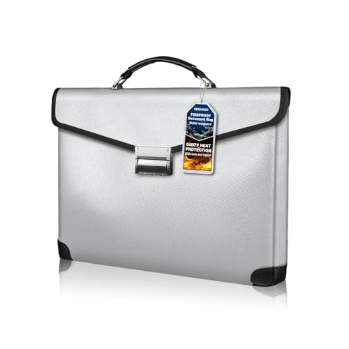 Fireproof & Waterproof Document Bag with Lock - $43.99