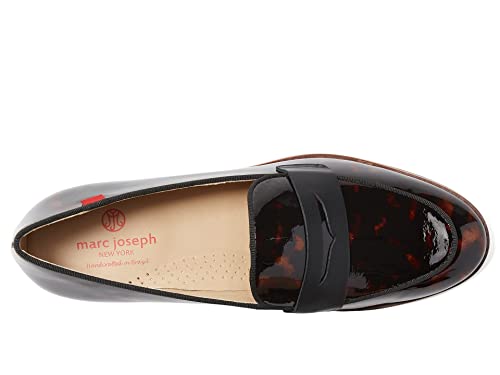Marc Joseph New York Bryant Park Loafers for Women – Leather Sole Insert – Flexible Rubber Sole – Penny Strap Tortoise Patent 6 M by Marc Joseph New York - Used condition - Image 2