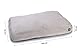 Beeztees Minus One Hund, Liegekissen, Hundebett, Hellgrau, 100x70x15 cm
