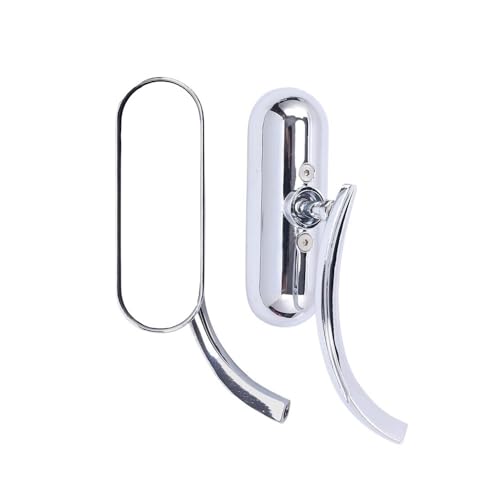 Rétroviseurs de guidon rectangulaires pour moto - Accessoires universels 8mm 10mm pas de vis