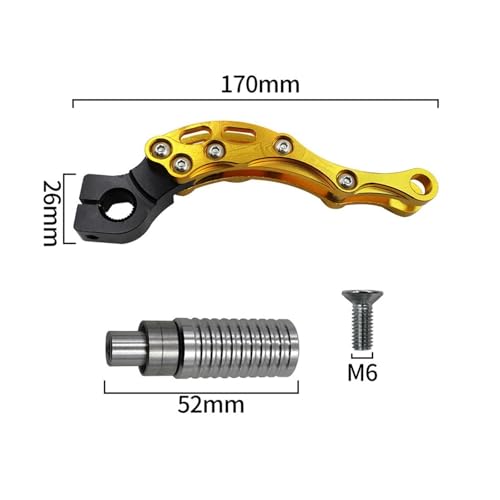 Accessoires moto de précision avec ce levier de démarrage durable