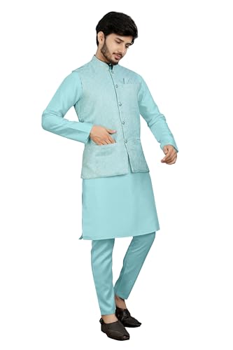 Image of Trustous Traditional Men's Kurta Koti Set (3 PCS SET)