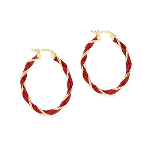 Créoles en argent 925 émail Tuscany Silver boucles d'oreilles femme idée cadeau idéale