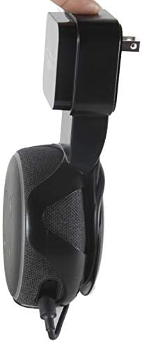 WGear Speaker Hanger for Echo Dot (3rd gen), Wall Mount for Echo Dot 3, Smart Holder for Cable organizing and Space Saving, Featured Design and Unit Look, use Using Solution (Black Hanger)