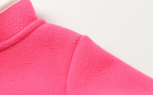 Image of LittleSpring Boys Girls Polar Fleece Jackets Fur Lined Zip Up Warm Winter Coat